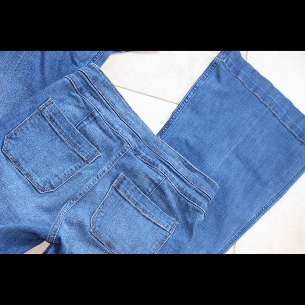 abercrombie flare jeans!